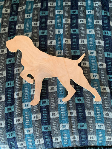 Wooden Dog Silhouette