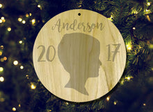 Personalized Silhouette Christmas Ornament